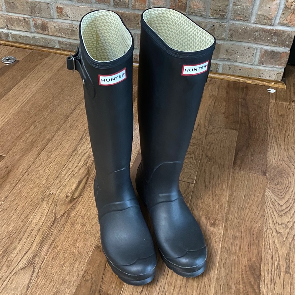 Hunter Tall Matte Rain boots Black 8